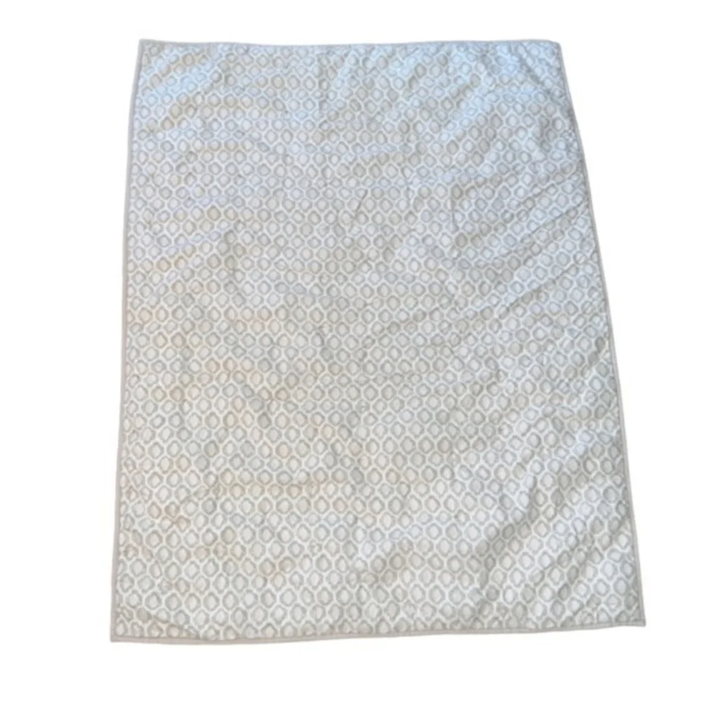 Restoration‎ Hardware RH Pink Neutral Ikat Tufted Baby Duvet Quilt Comforter